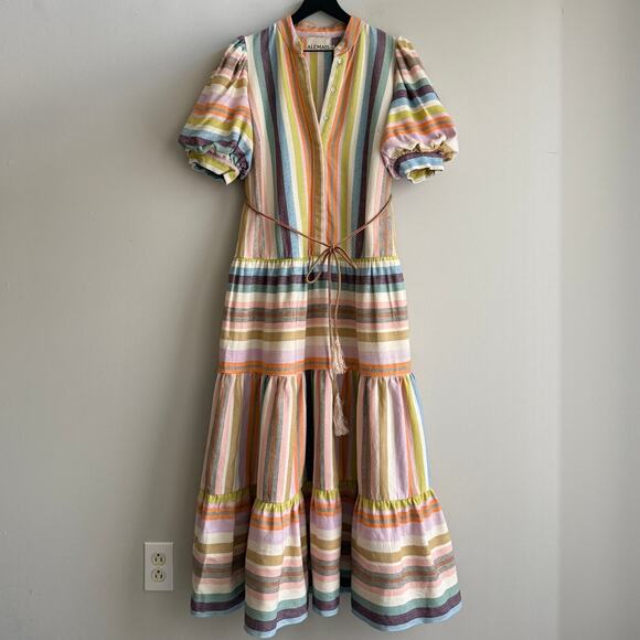 Alemais Multicolor Striped Mini Dress - Picture 2 of 7